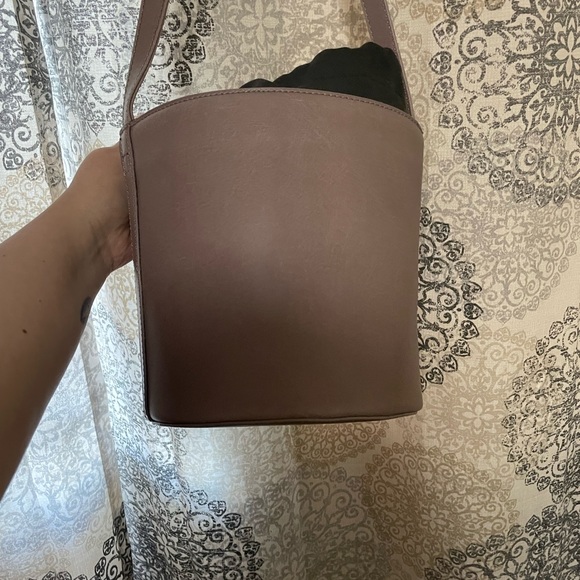 Matt & Nat Taupe Bucket Crossbody Bag - Picture 7 of 8